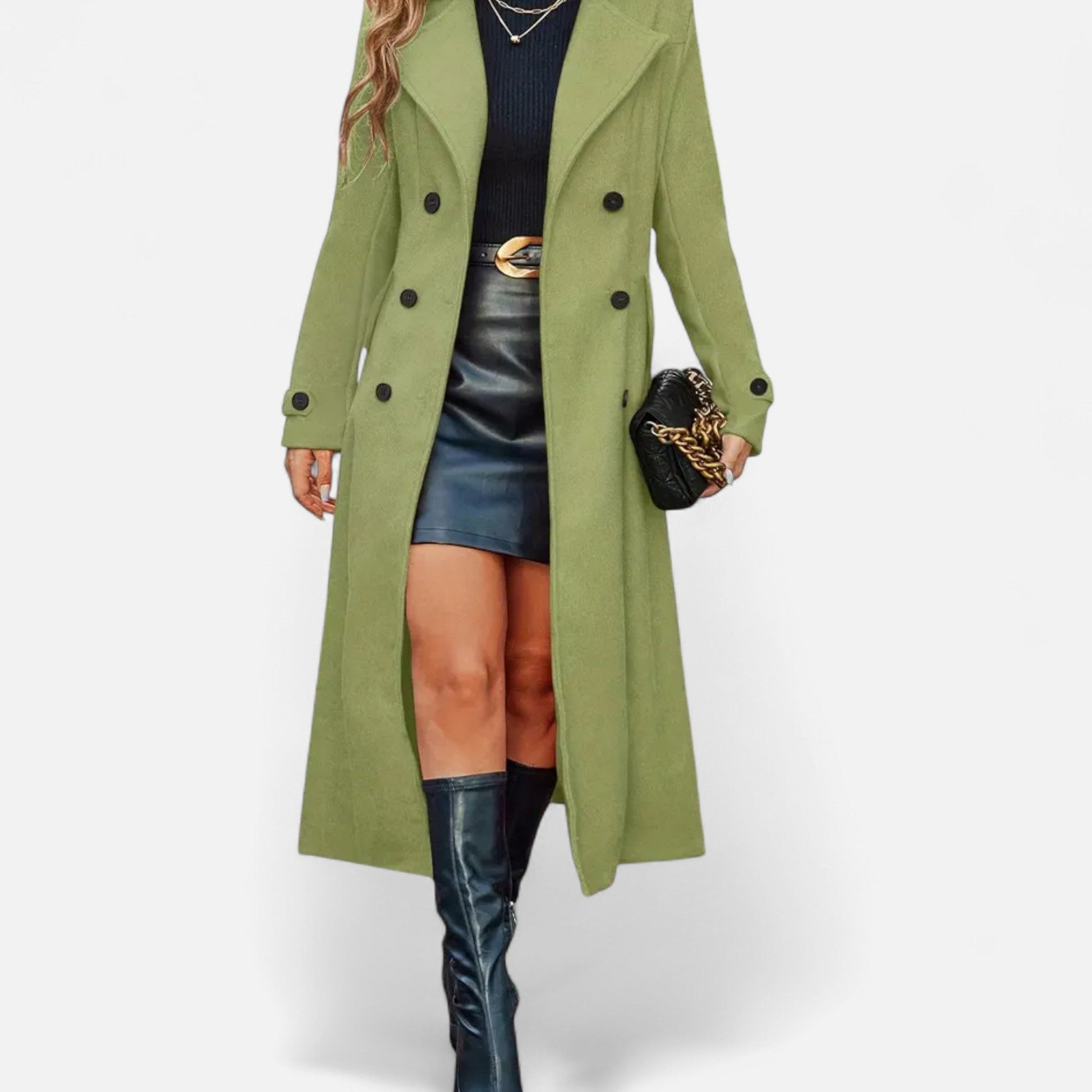 Dorevelle | Élégant manteau long à manches longues pour femmes, parfait pour l'hiver