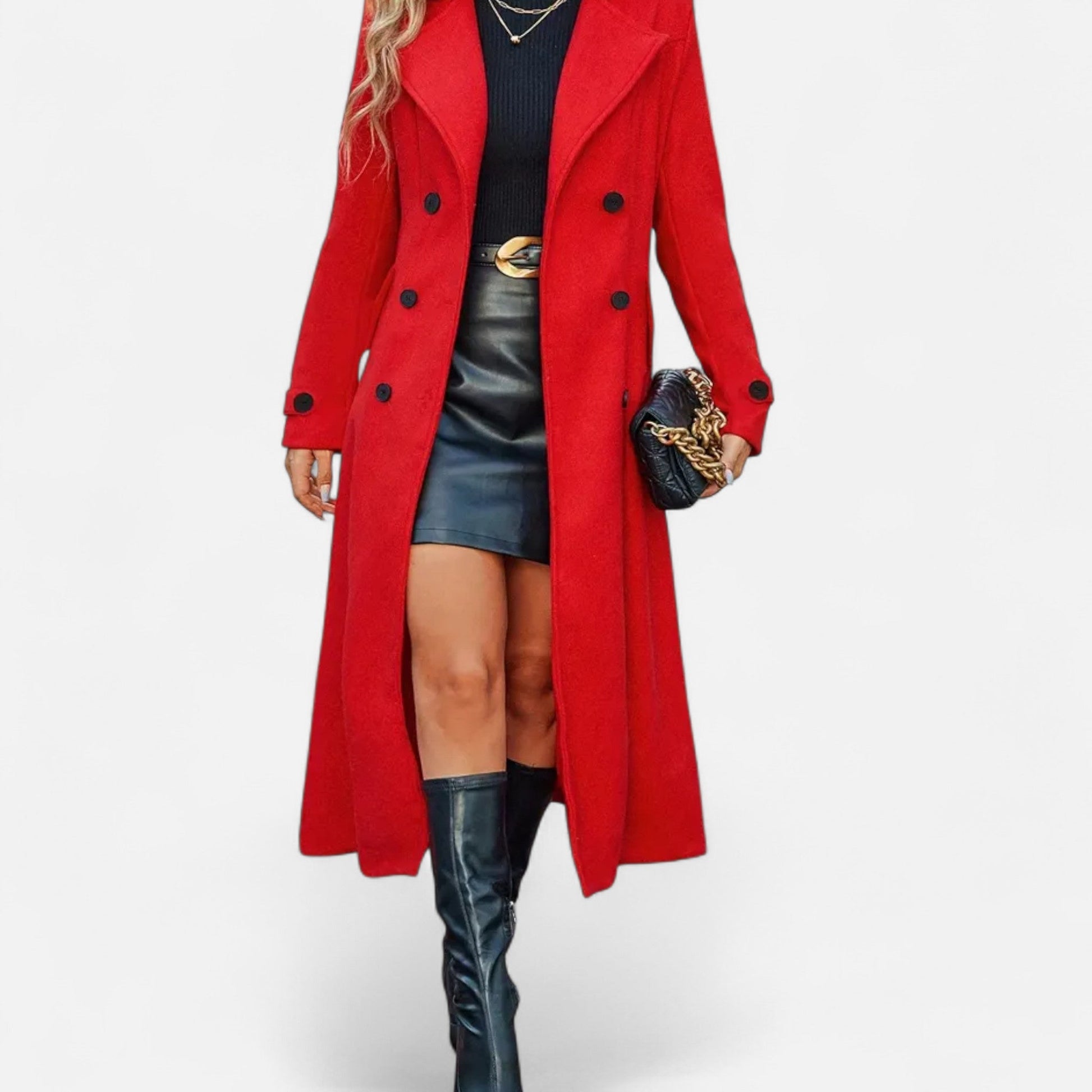 Dorevelle | Élégant manteau long à manches longues pour femmes, parfait pour l'hiver