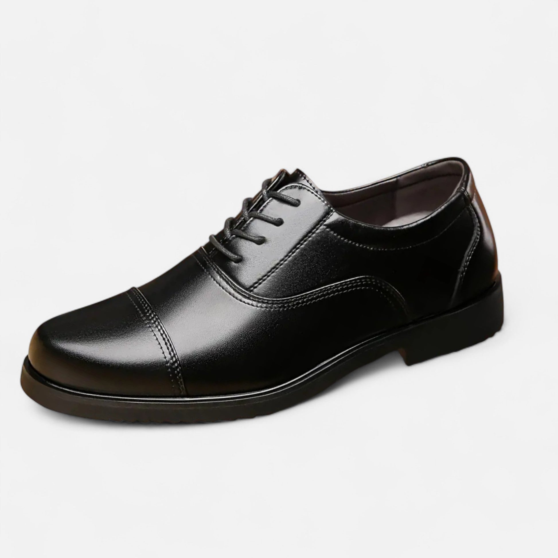 Dorevelle Herren elegante Synthetik-Lederschnürschuhe