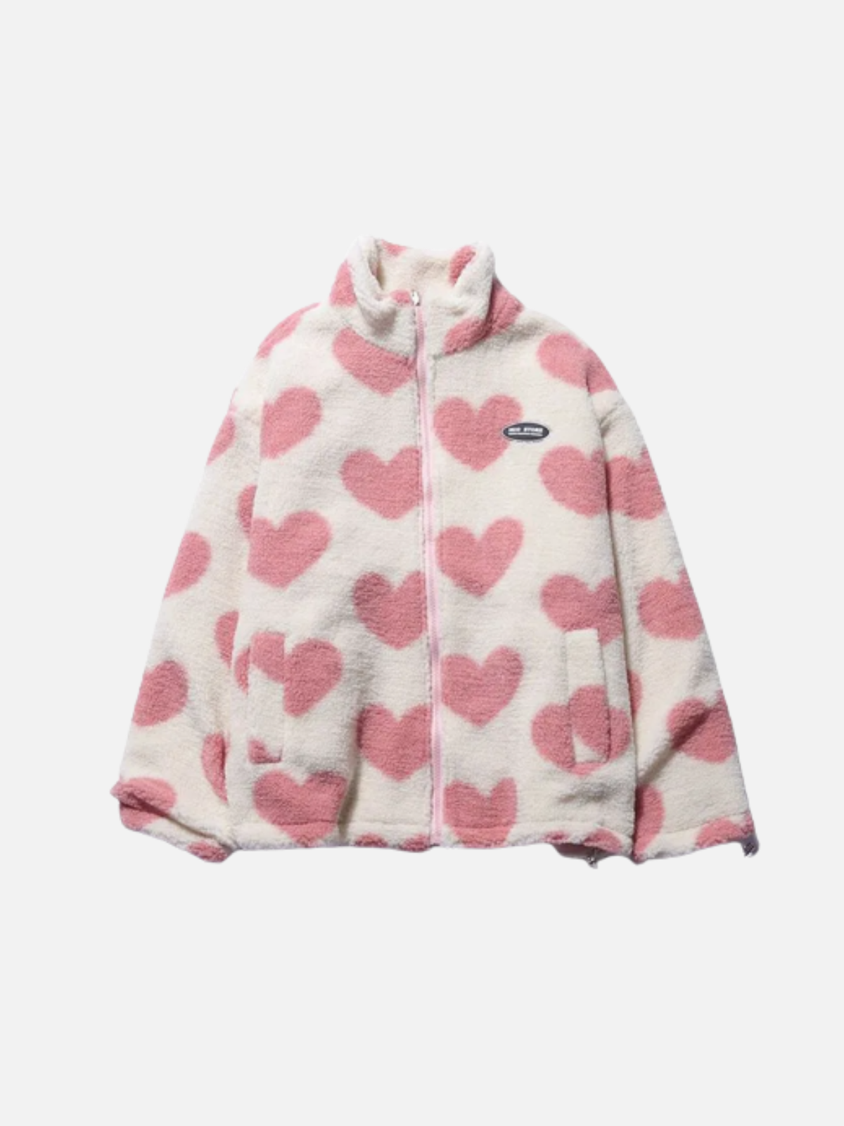 Alice - Romantic Ladies' Jacket with Cute Double-Sided Heart Pattern