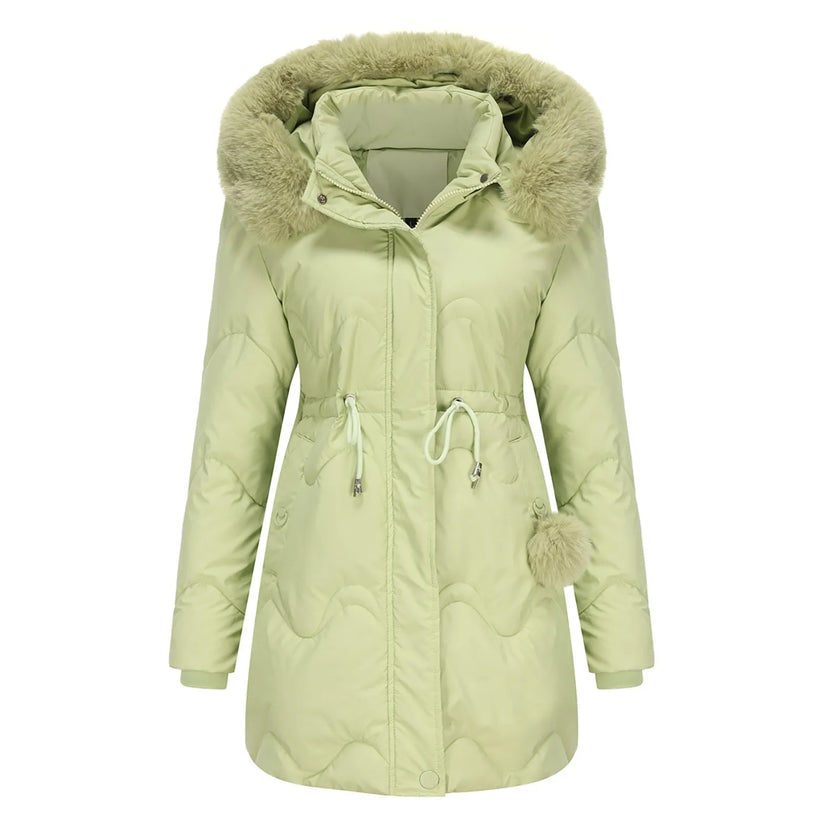 Renata Winter Coat with Cozy Plush Lining and Style Upgrade