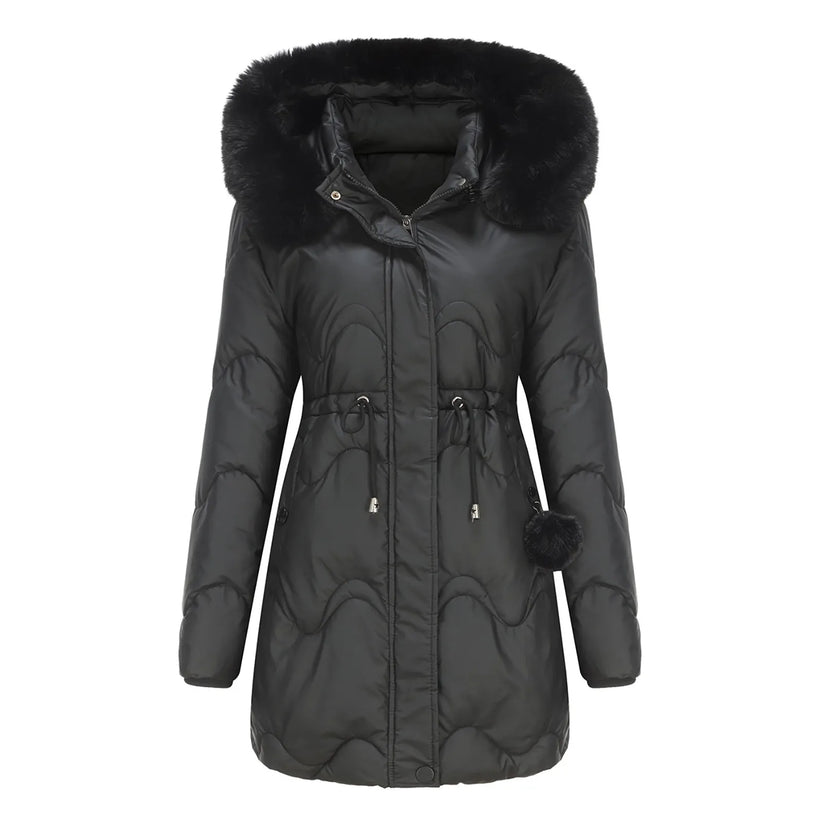 Renata Winter Coat with Cozy Plush Lining and Style Upgrade