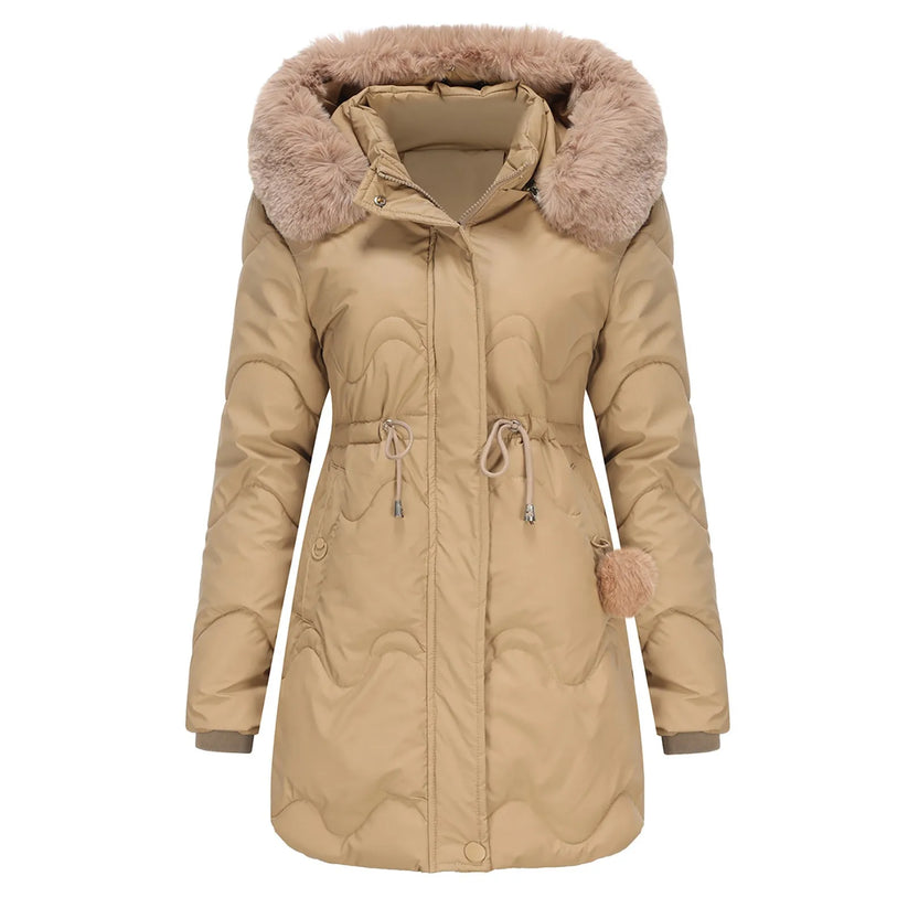 Renata Winter Coat with Cozy Plush Lining and Style Upgrade