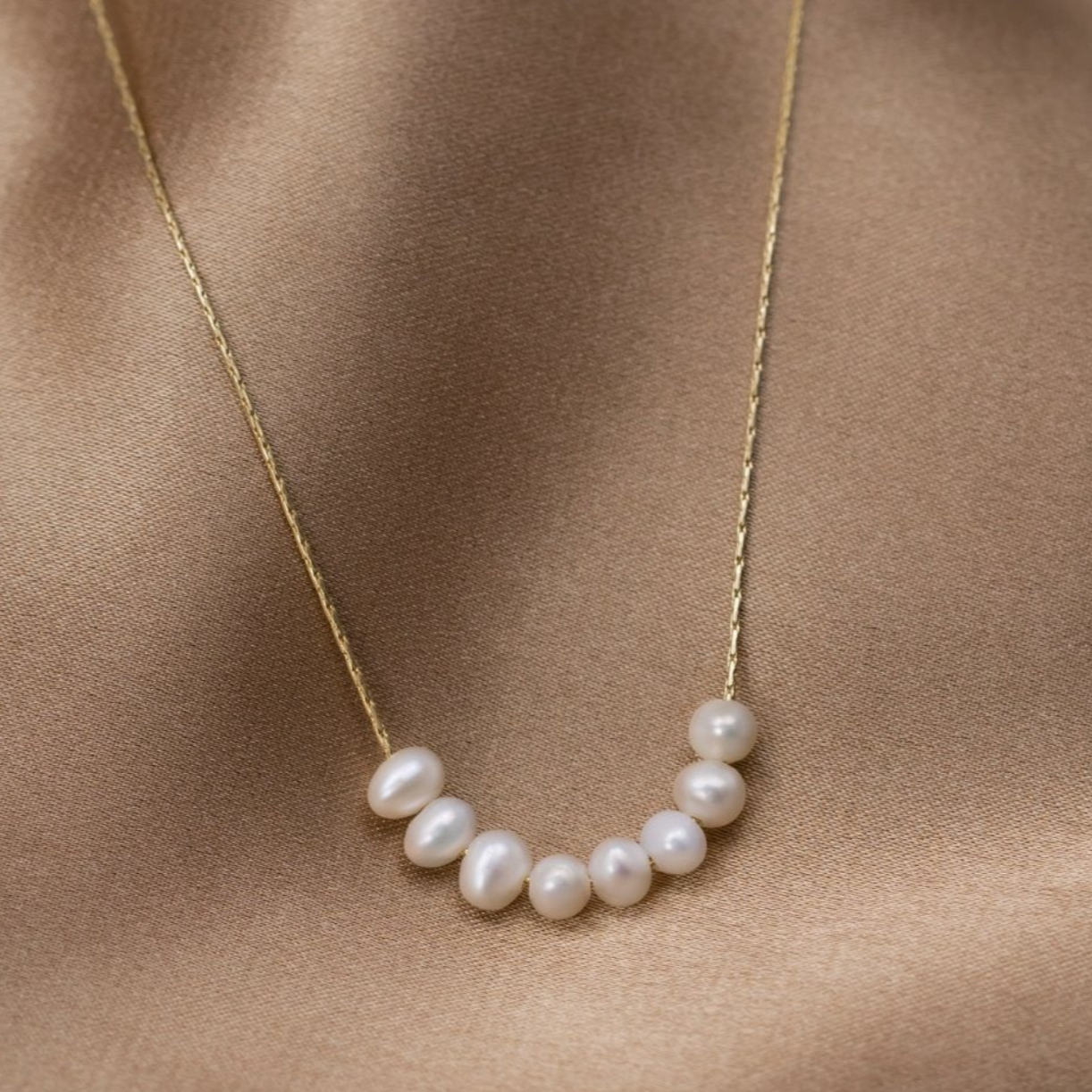 Elegant Gold Bead Necklace - Shine at Every Occasion