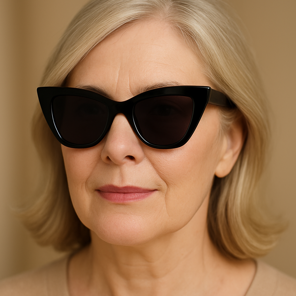 Fashionable cat eye retro sunglasses