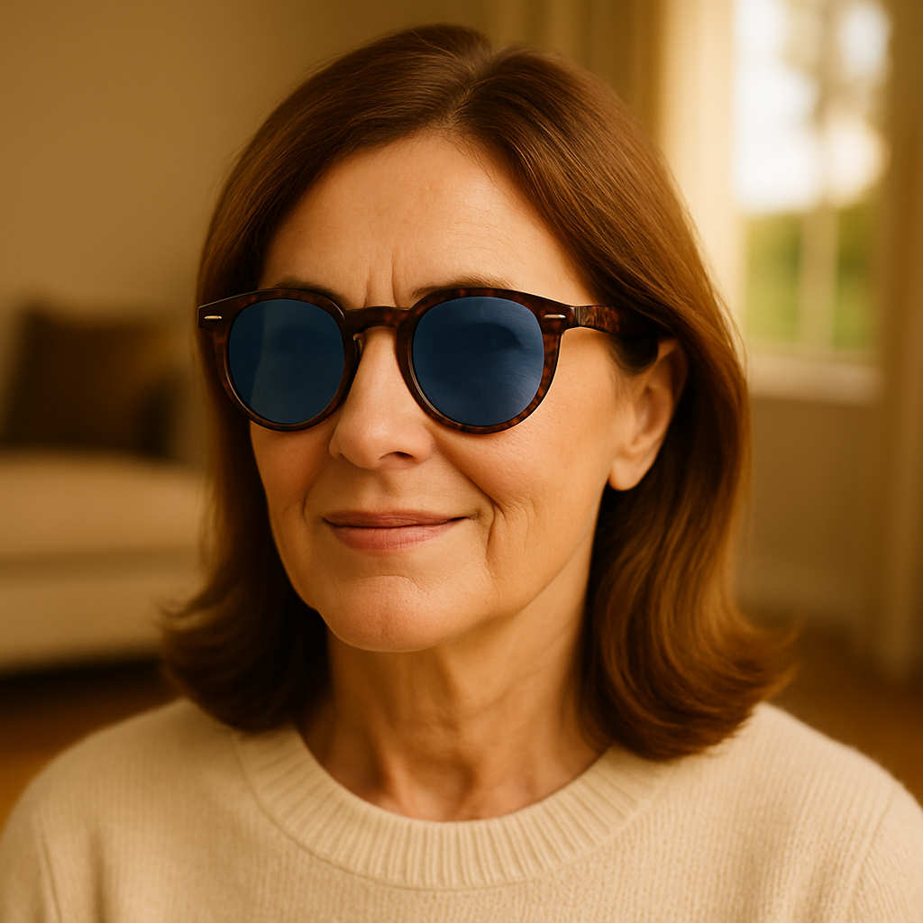 Vintage Fashion Shell Round Sunglasses Women