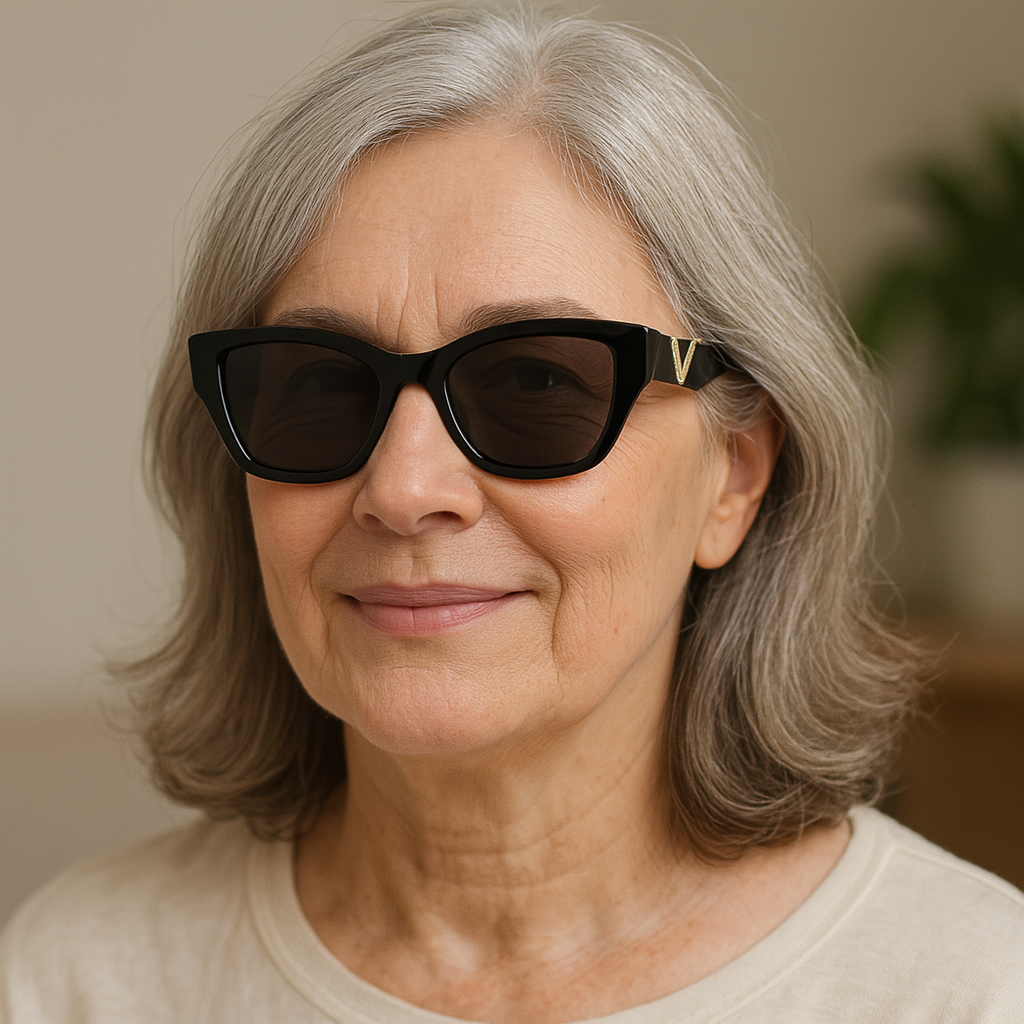 Retro rectangle sunglasses women