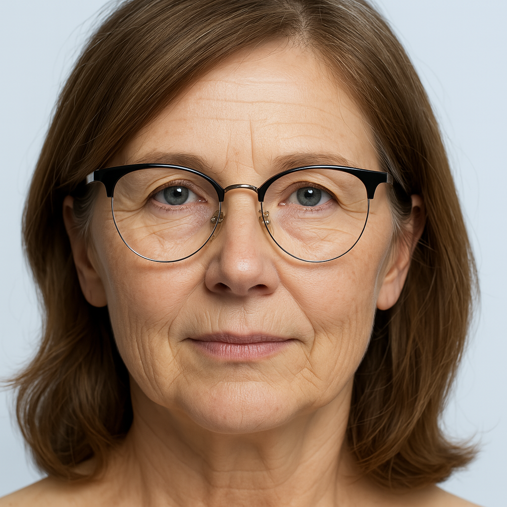 Multifocal reading glasses for women