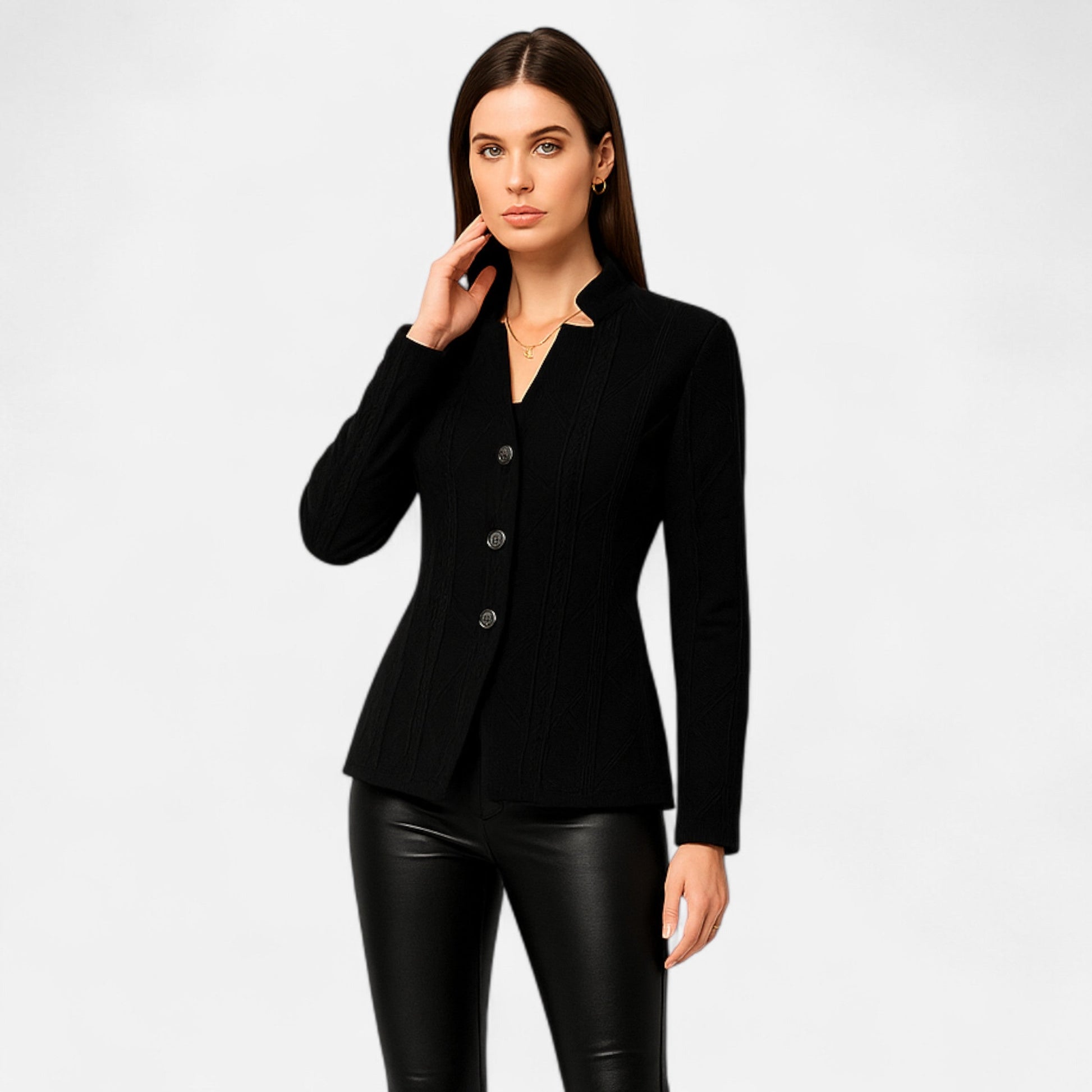 Dorevelle Women’s Elegant Tailored Jacket with Heritage Lapel – Timeless Classic Style