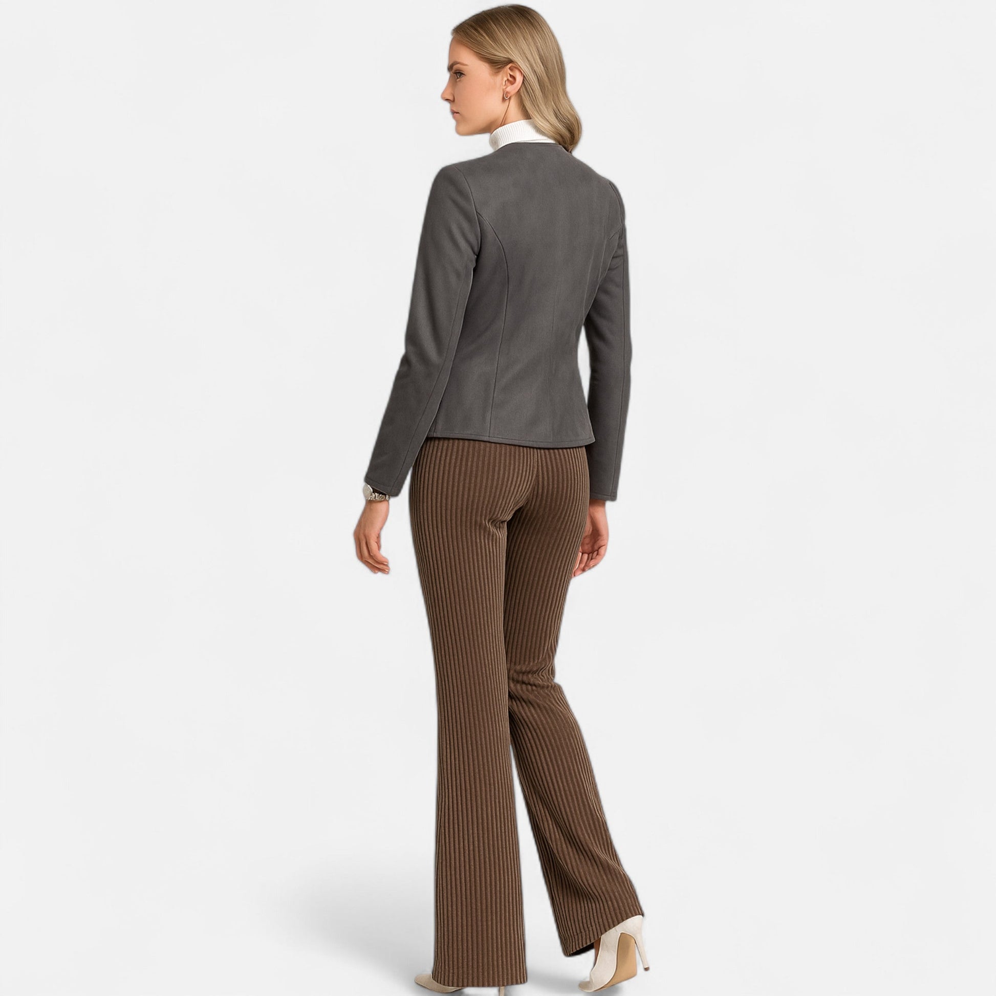 Dorevelle | Damen-Cropped-Jacke – Schlanke ZIP-Optik für stilvolle Eleganz