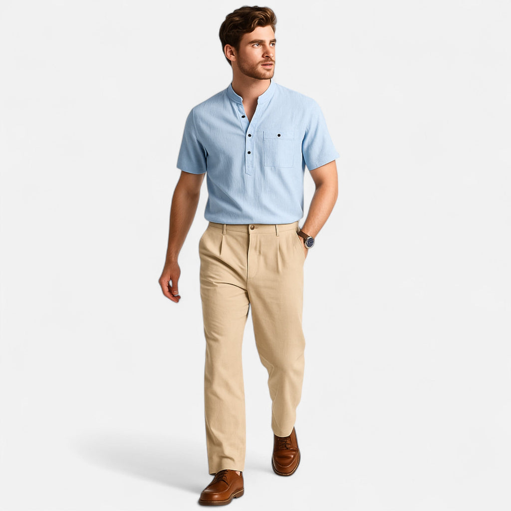 Dorevelle | Herren Leinenhose mit geradem Schnitt – Elegante Business-Mode