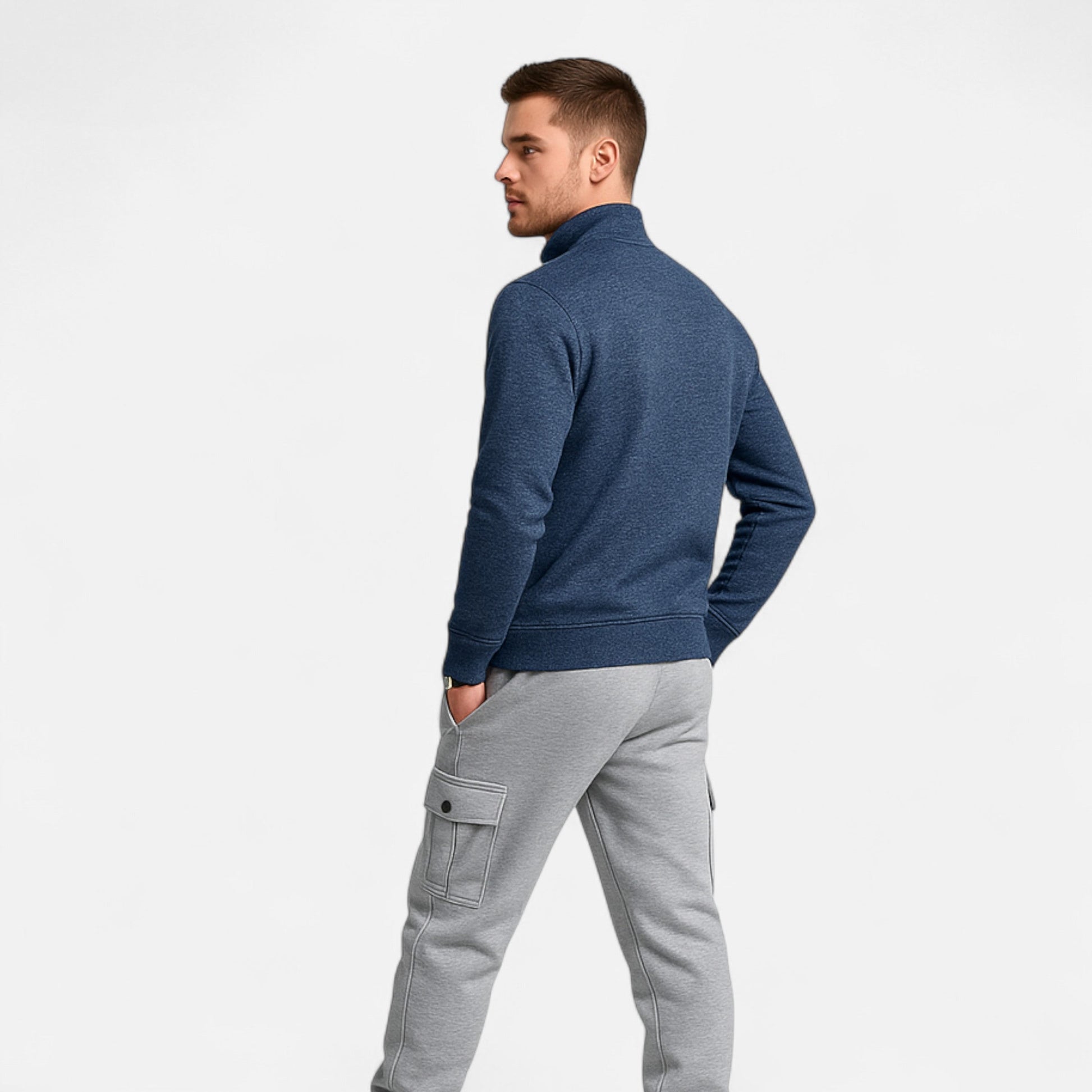 Dorevelle | Herren-Zip-Cardigan – Zeitloser Herbst-Winter-Strickstil