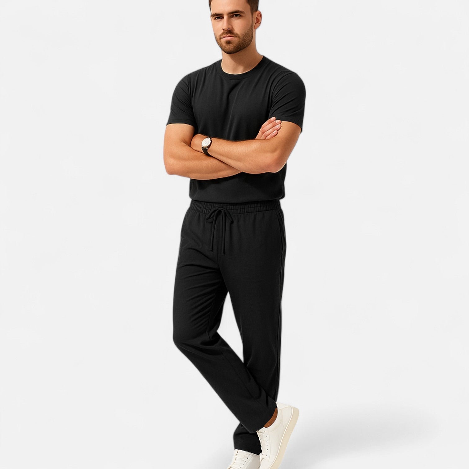 Dorevelle Men’s Linen Trousers – Classic Heritage Relaxed Fit for Ultimate Comfort