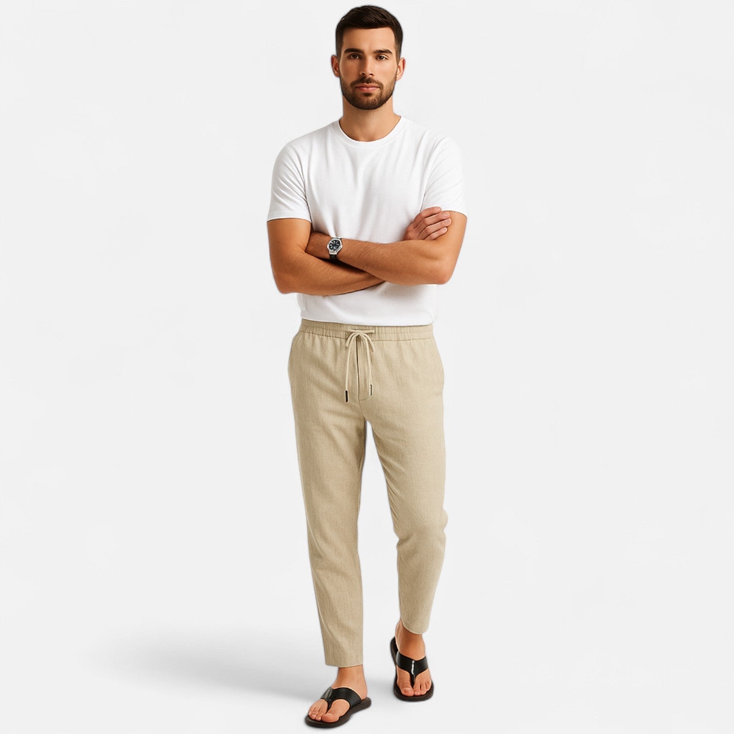 Dorevelle | Men’s Linen Trousers – Heritage Lightweight Fit for Stylish Comfort