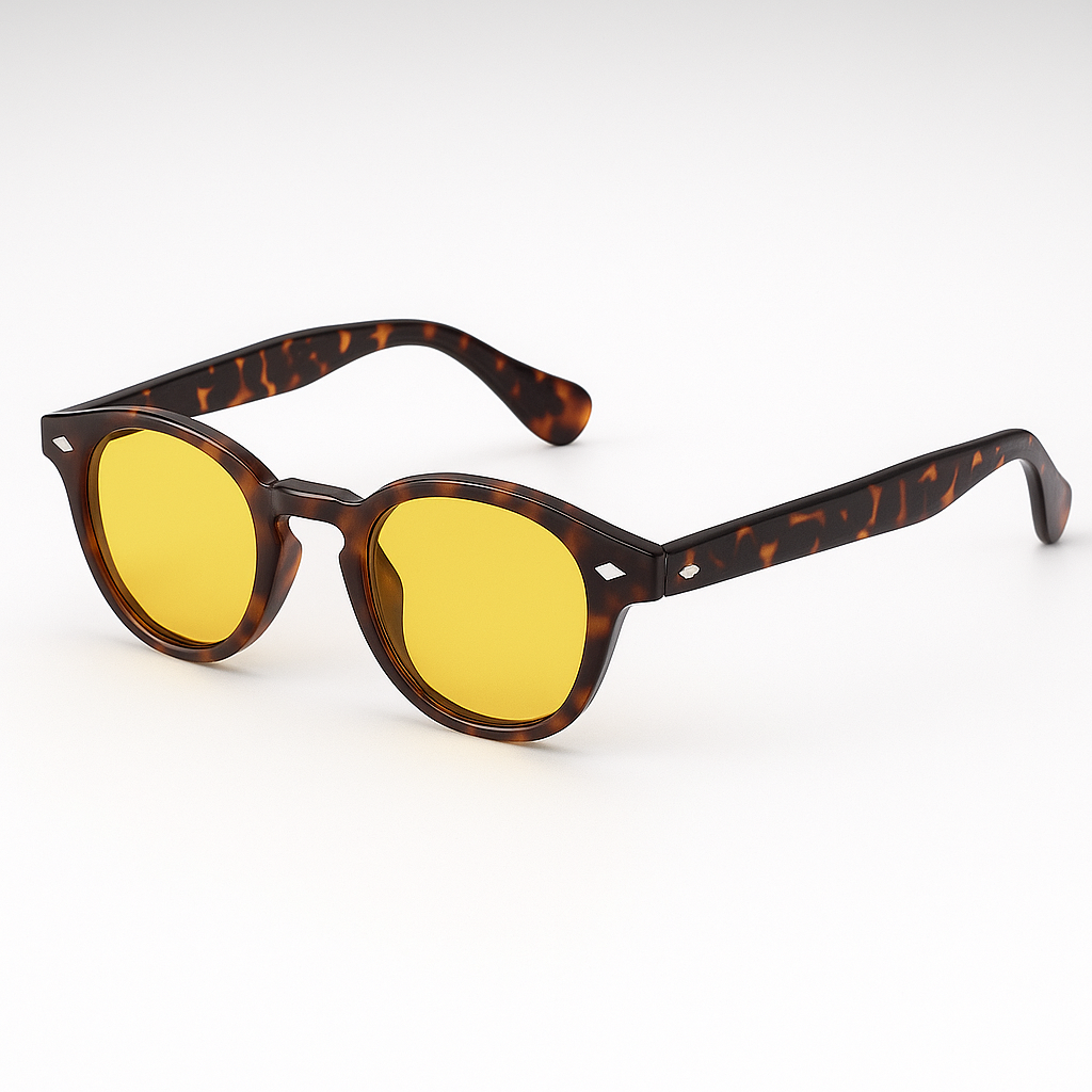 Vintage Fashion Shell Round Sunglasses Women