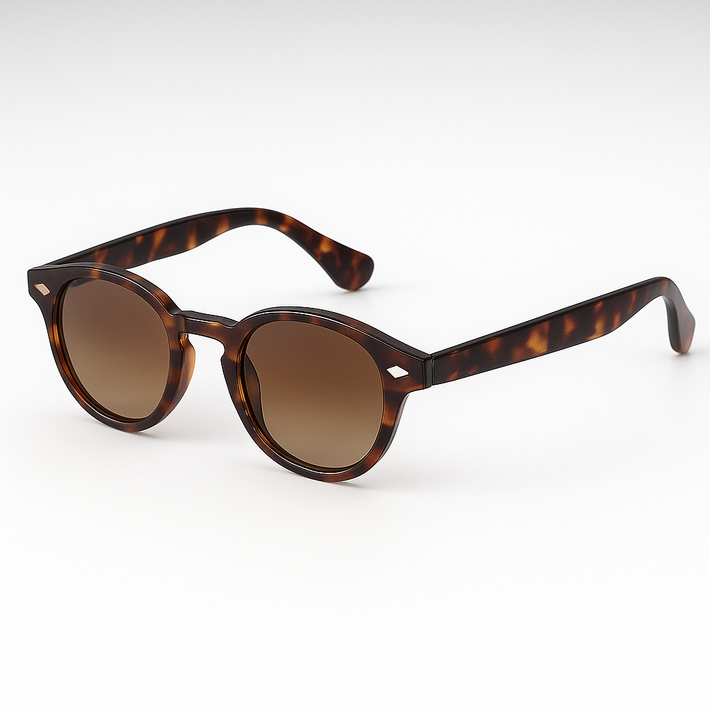 Vintage Fashion Shell Round Sunglasses Women