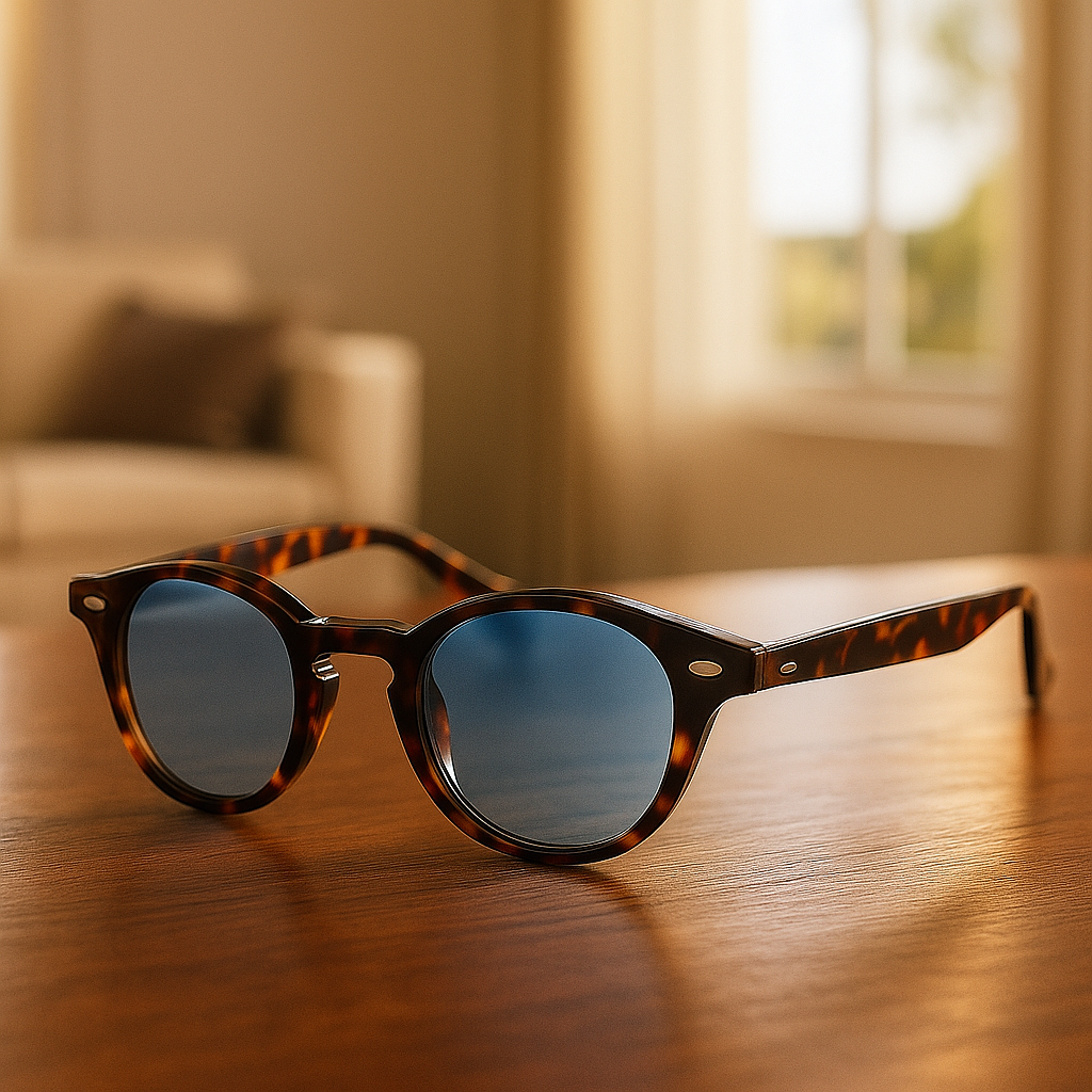 Vintage Fashion Shell Round Sunglasses Women