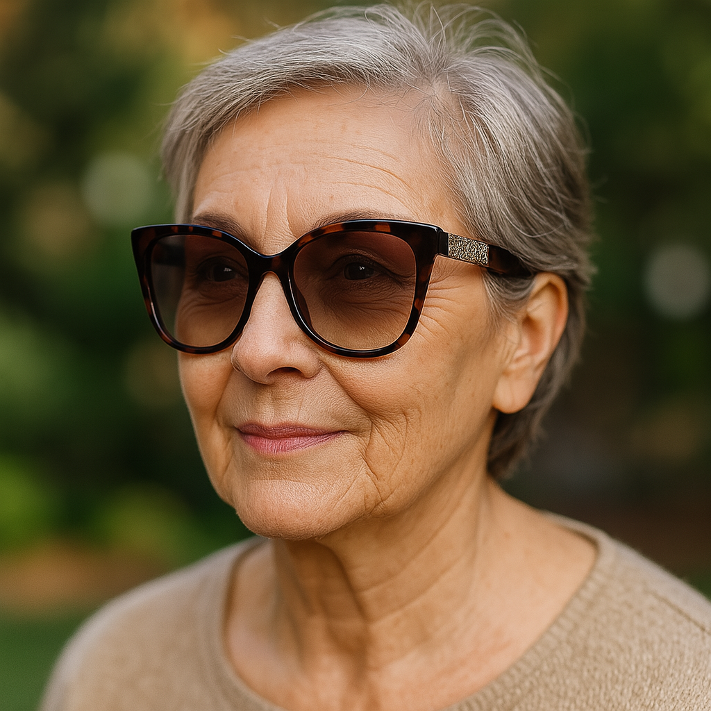 Trendy women's sunglasses - polarized & uv protection with memory frame