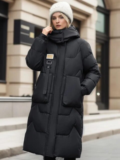 Quinn | Stylish Extended Puffer Jacket for Maximum Comfort and Trendiness