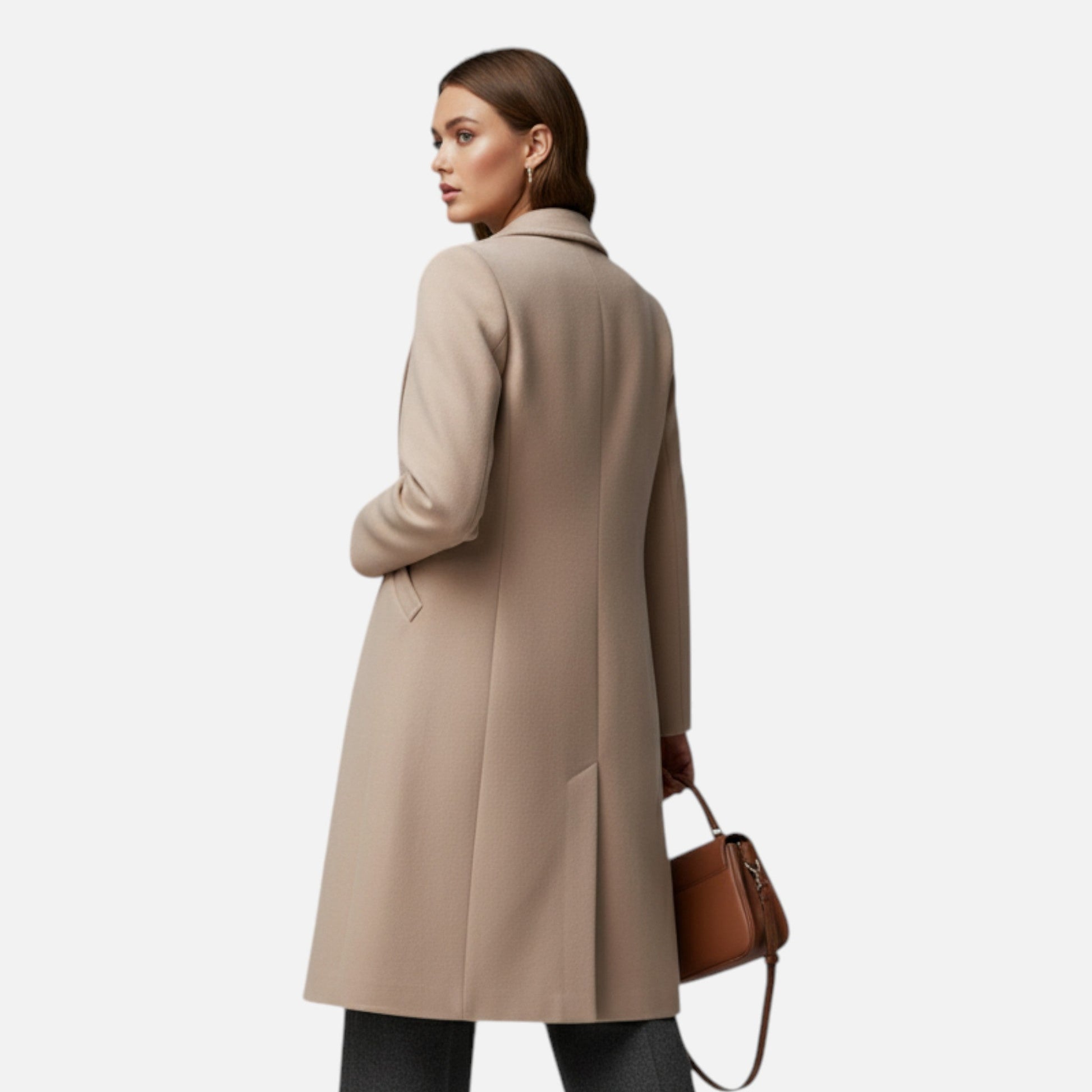 Dorevelle | Women's Winter Overcoat with Stylish Lapel Collar – Stay Elegant and Warm