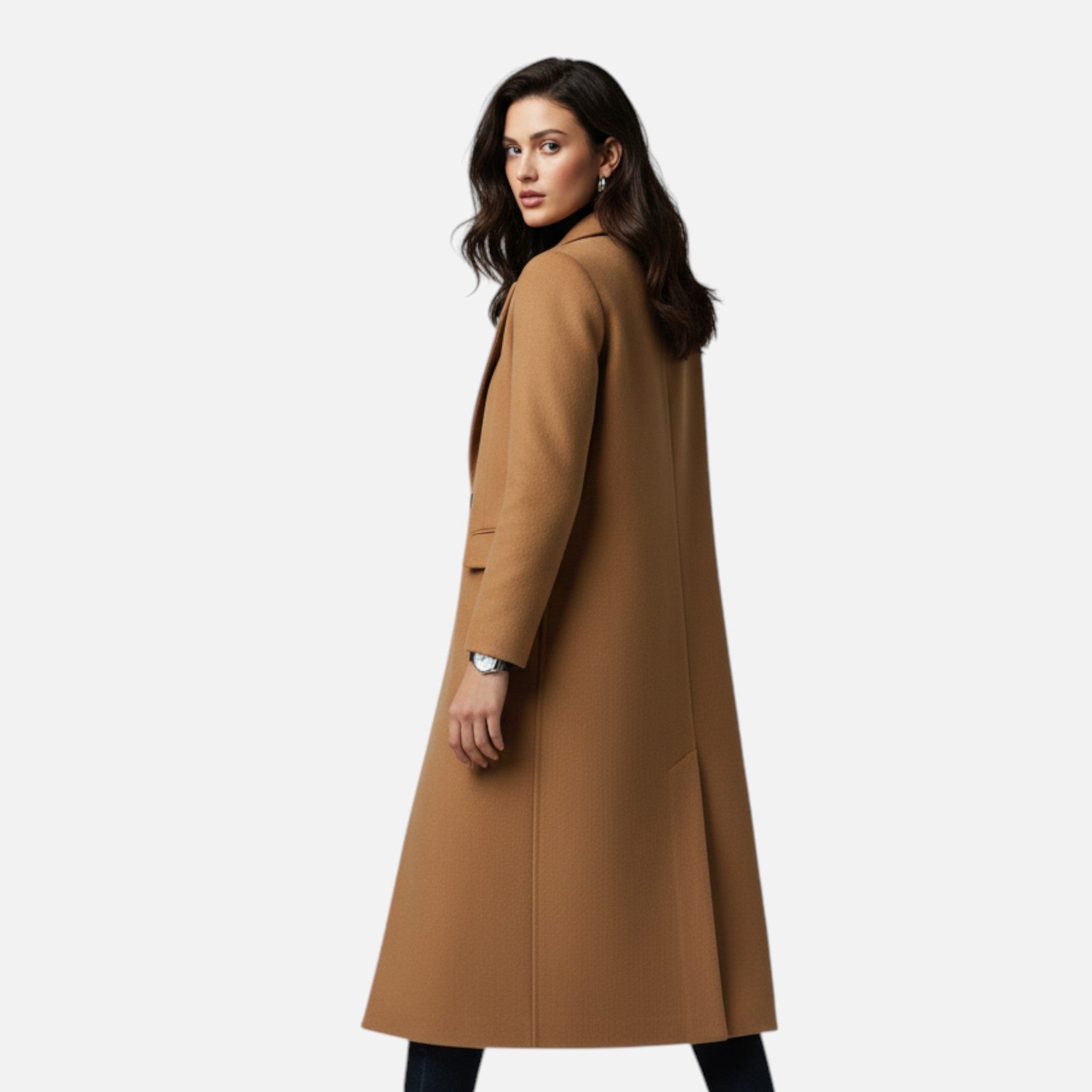 Dorevelle | Women's Winter Overcoat with Stylish Lapel Collar – Stay Elegant and Warm