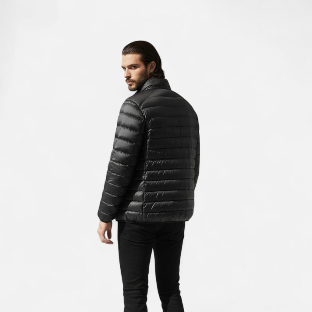 Dorevelle | Men’s Lightweight Jacket – Stand Collar Autumn Elegance