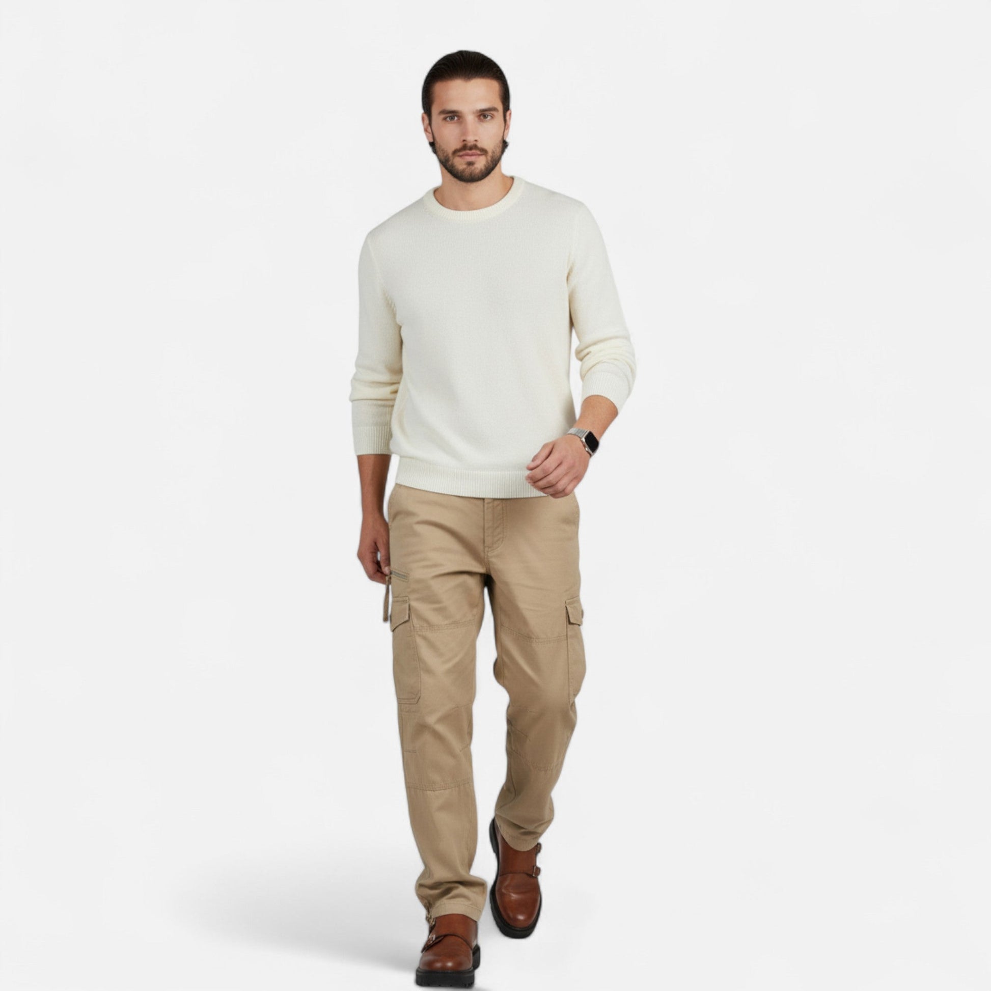 Dorevelle | Herren Cargo-Hosen – Herbstlicher Militär-Cotton-Stil für Männer
