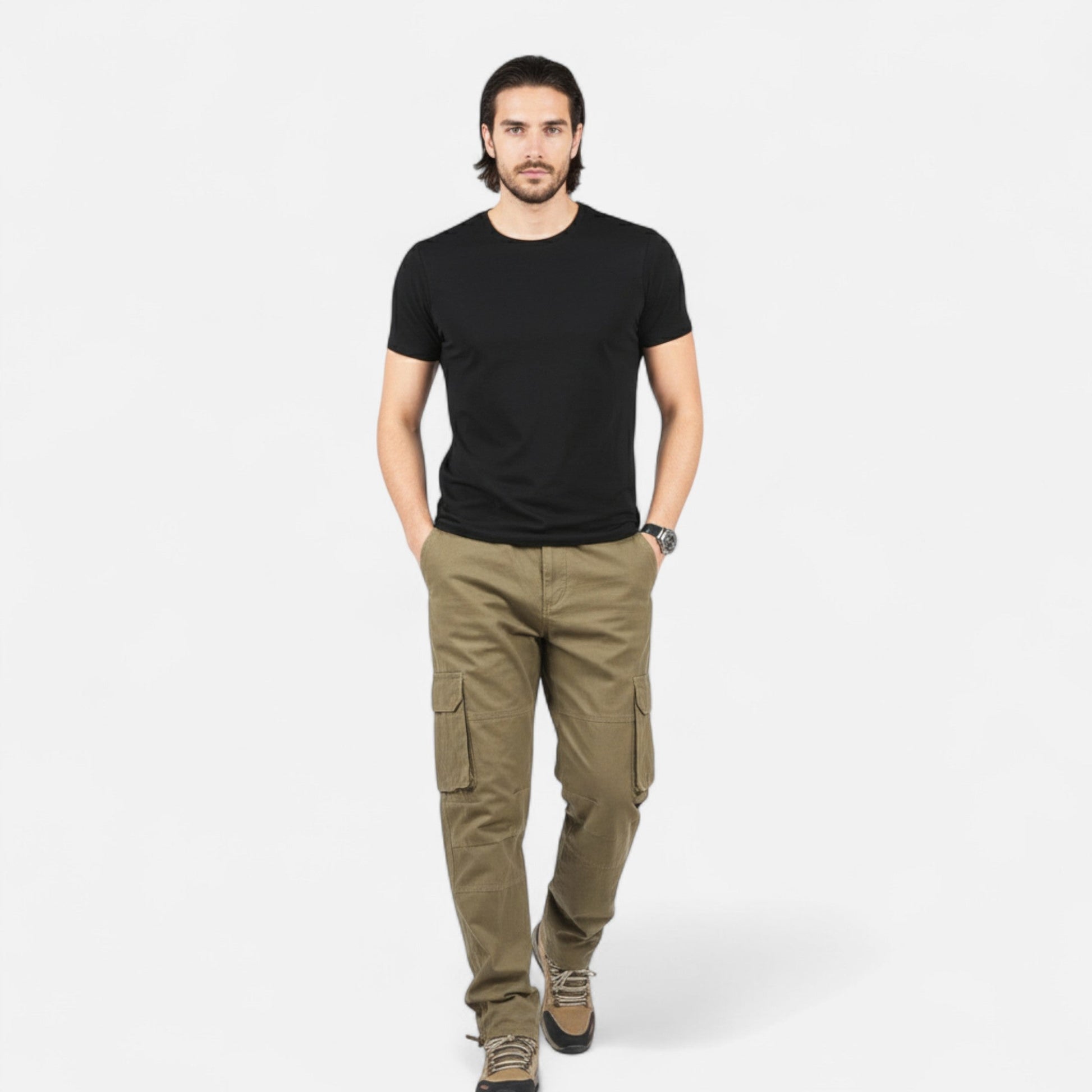Dorevelle Men’s Cargo Trousers – Classic Cotton Military-Inspired Heritage Style