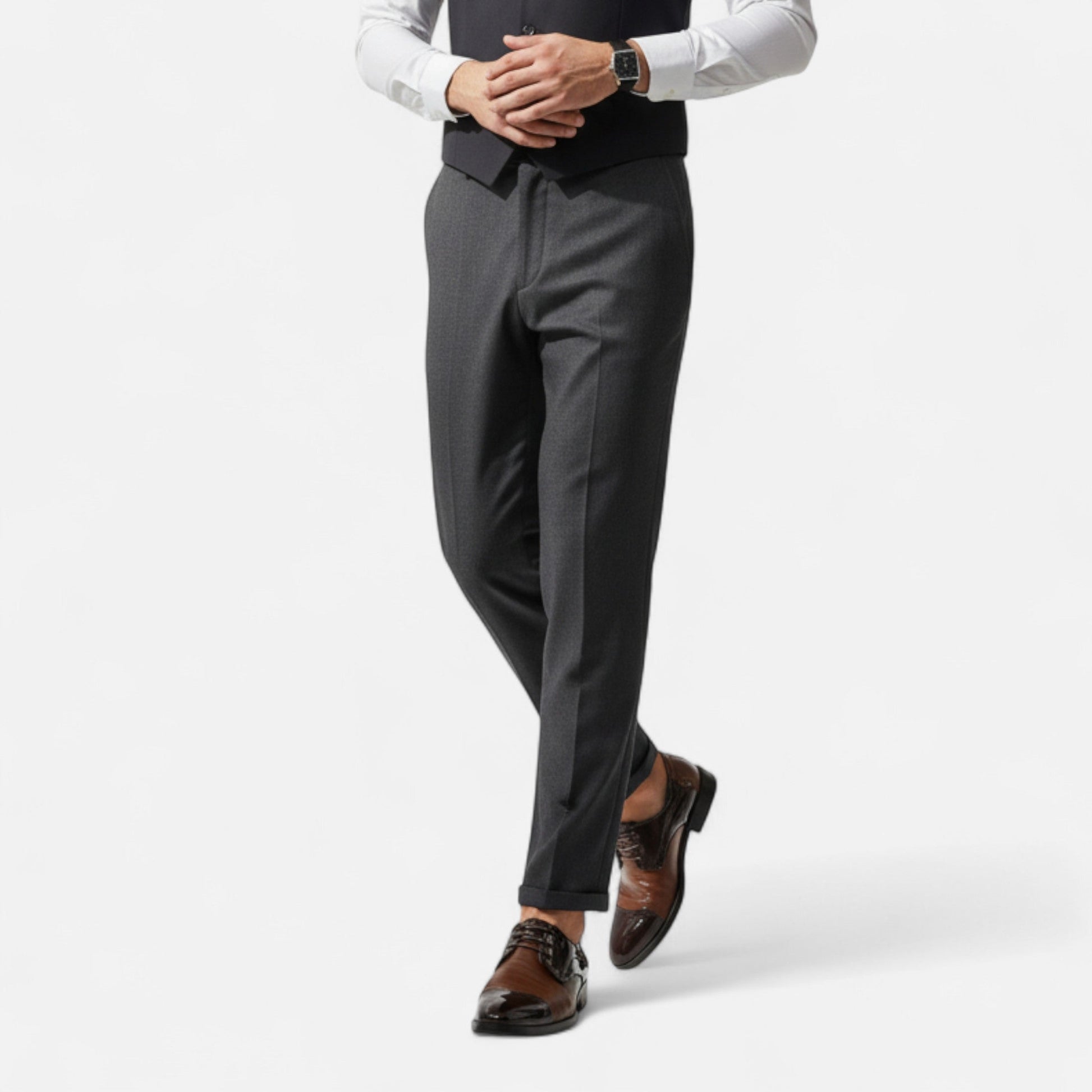Dorevelle | Herren glänzende Business-Schuhe – Spitzzehen im britischen Stil für elegante Auftritte