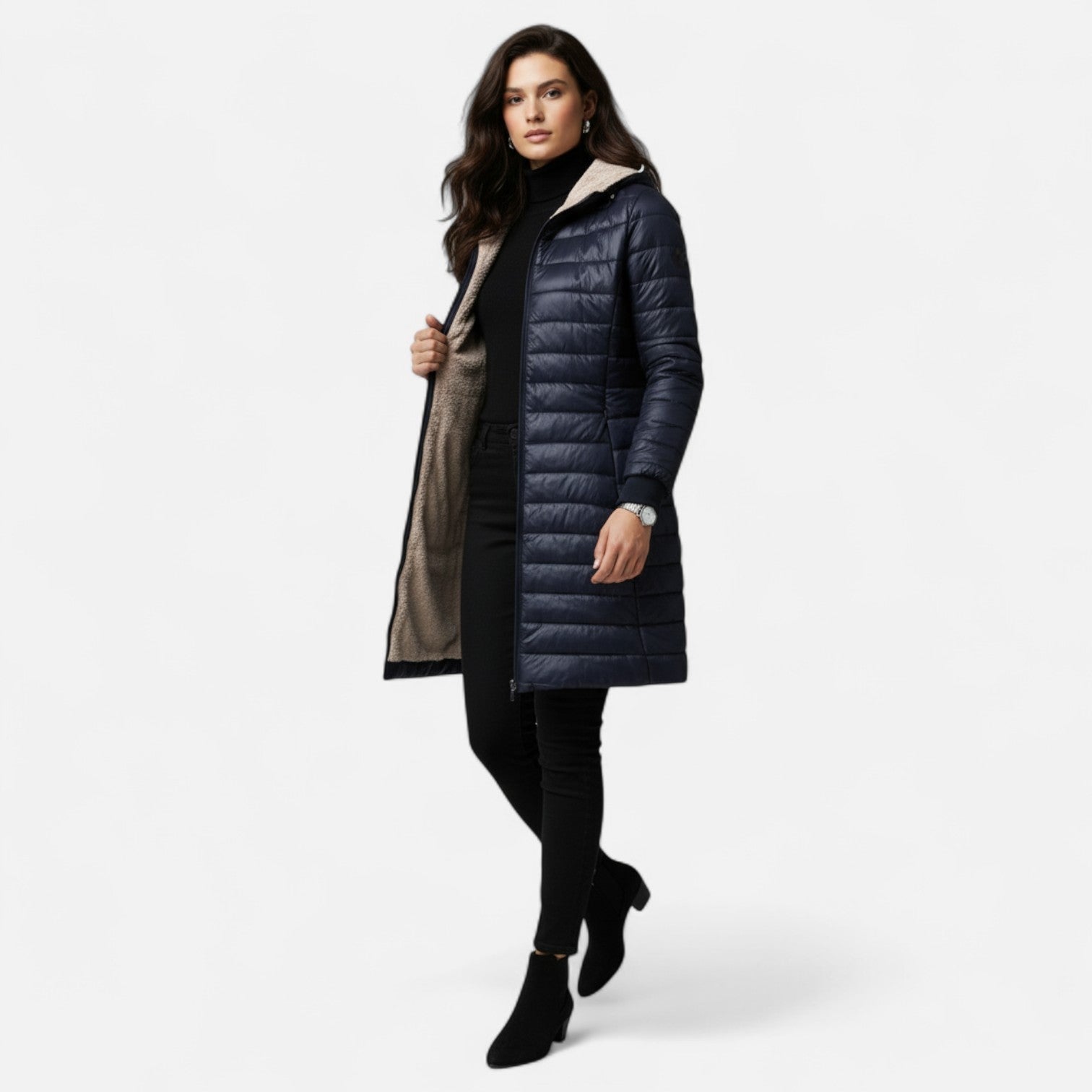 Dorevelle | Women's Mid-Length Jacket – Elegant & Cozy Seasonal Style