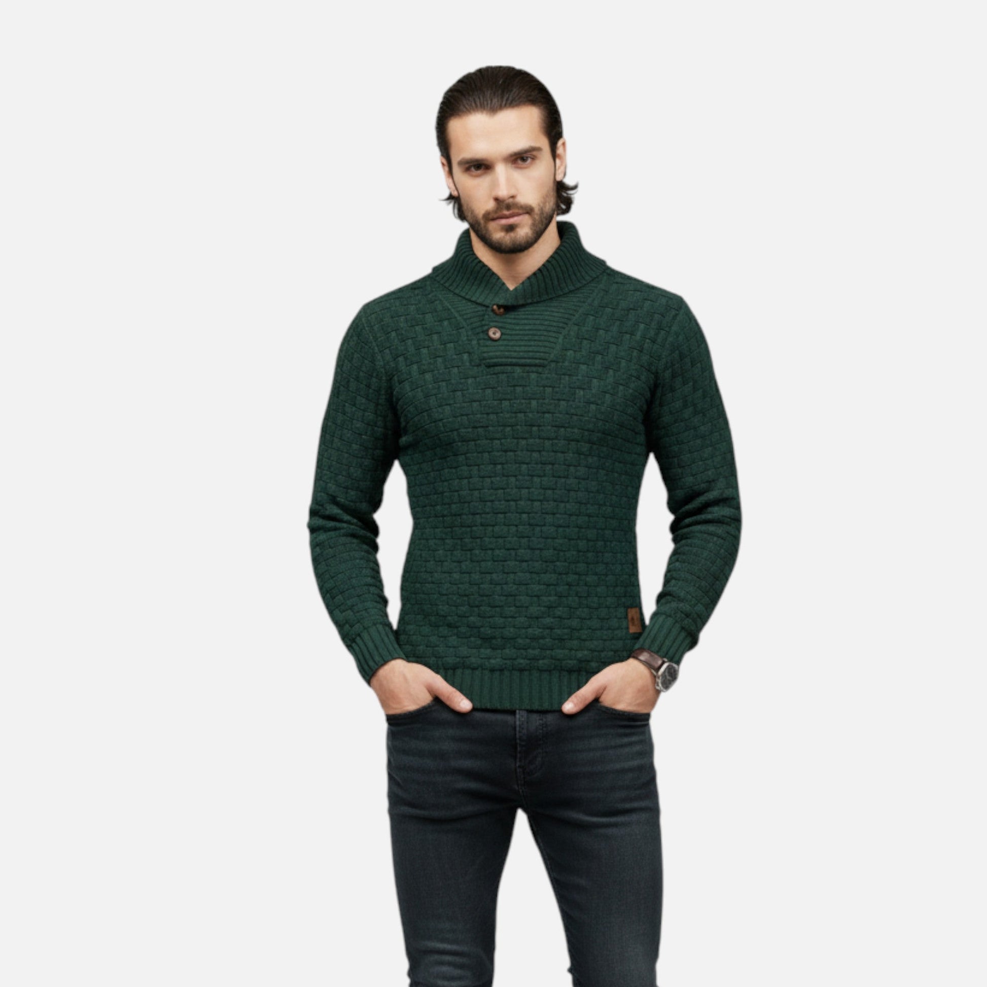 Dorevelle Men’s Premium High-Stretch Cozy Winter Sweater