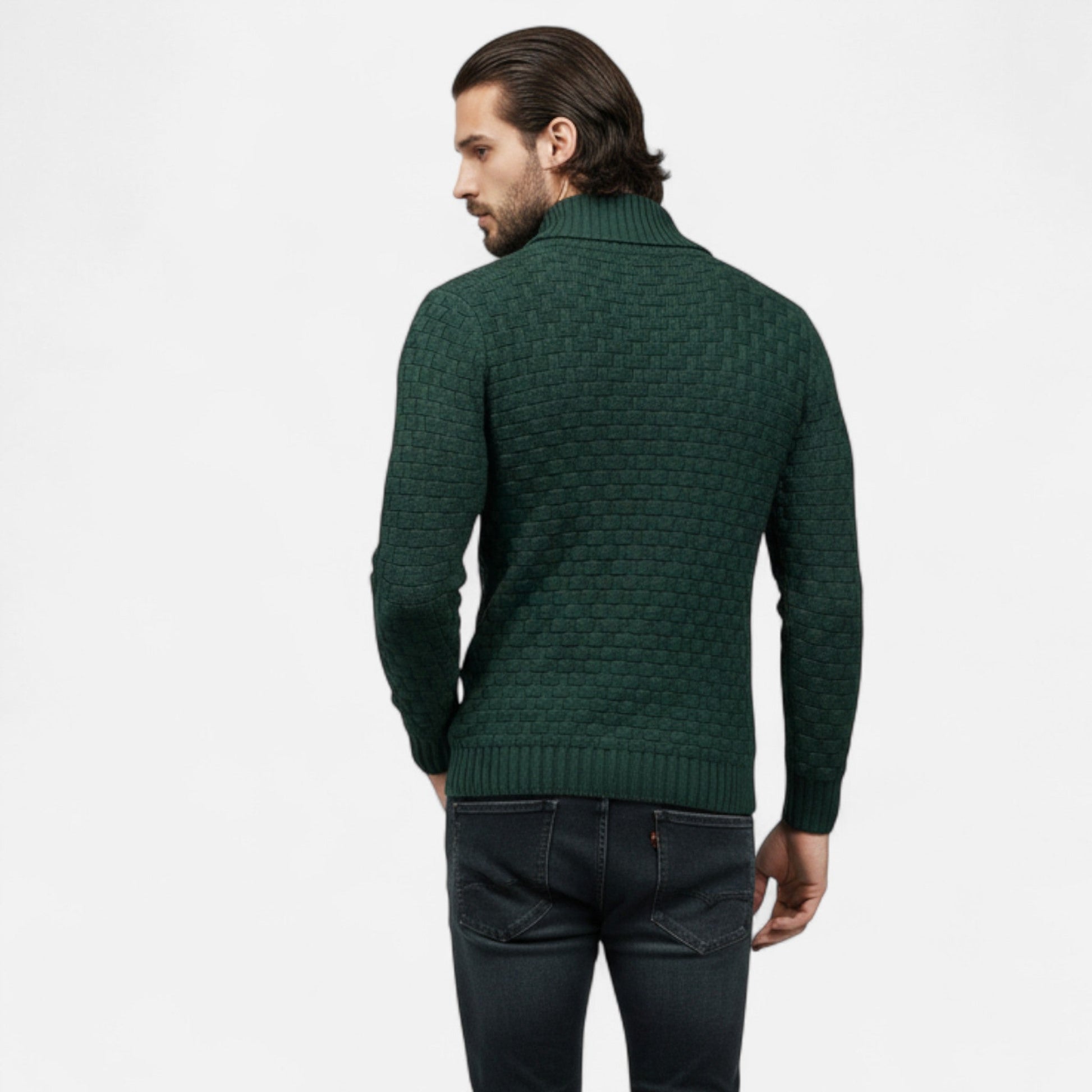 Dorevelle Men’s Premium High-Stretch Cozy Winter Sweater