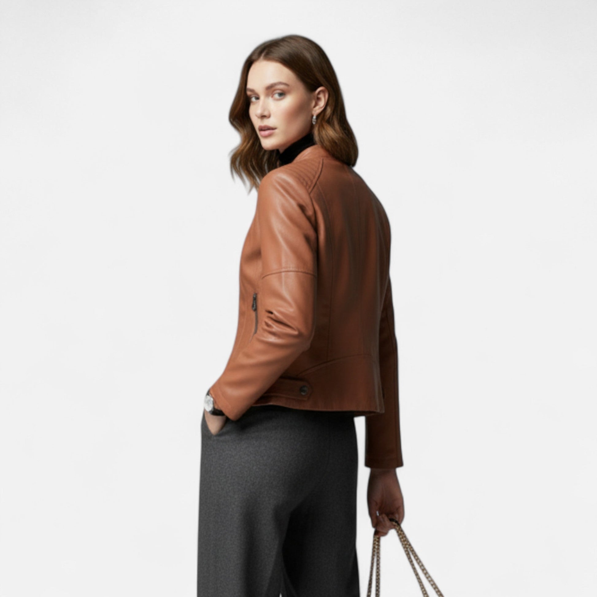 Dorevelle Women's Leather Jacket – Timeless Heritage Chic Style
