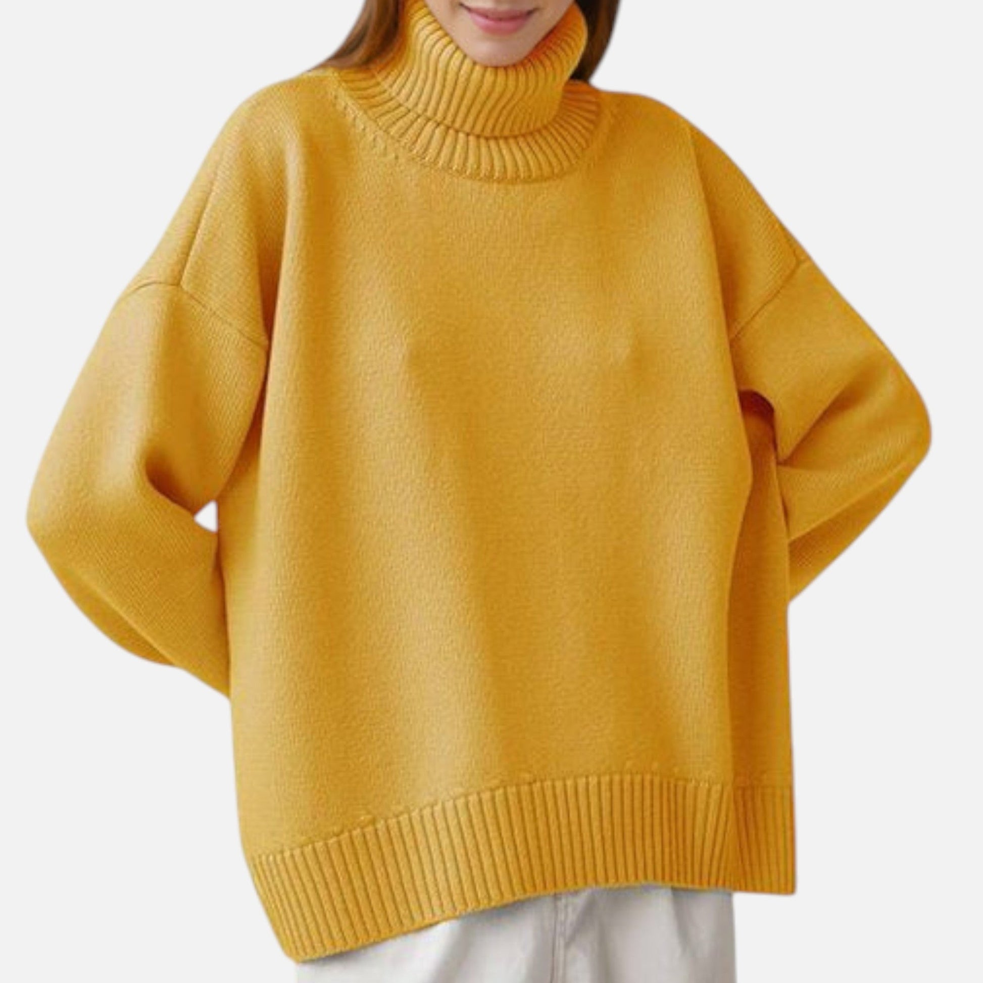 Dorevelle | Chic Women's Oversized Turtleneck Sweater for Cozy Elegance