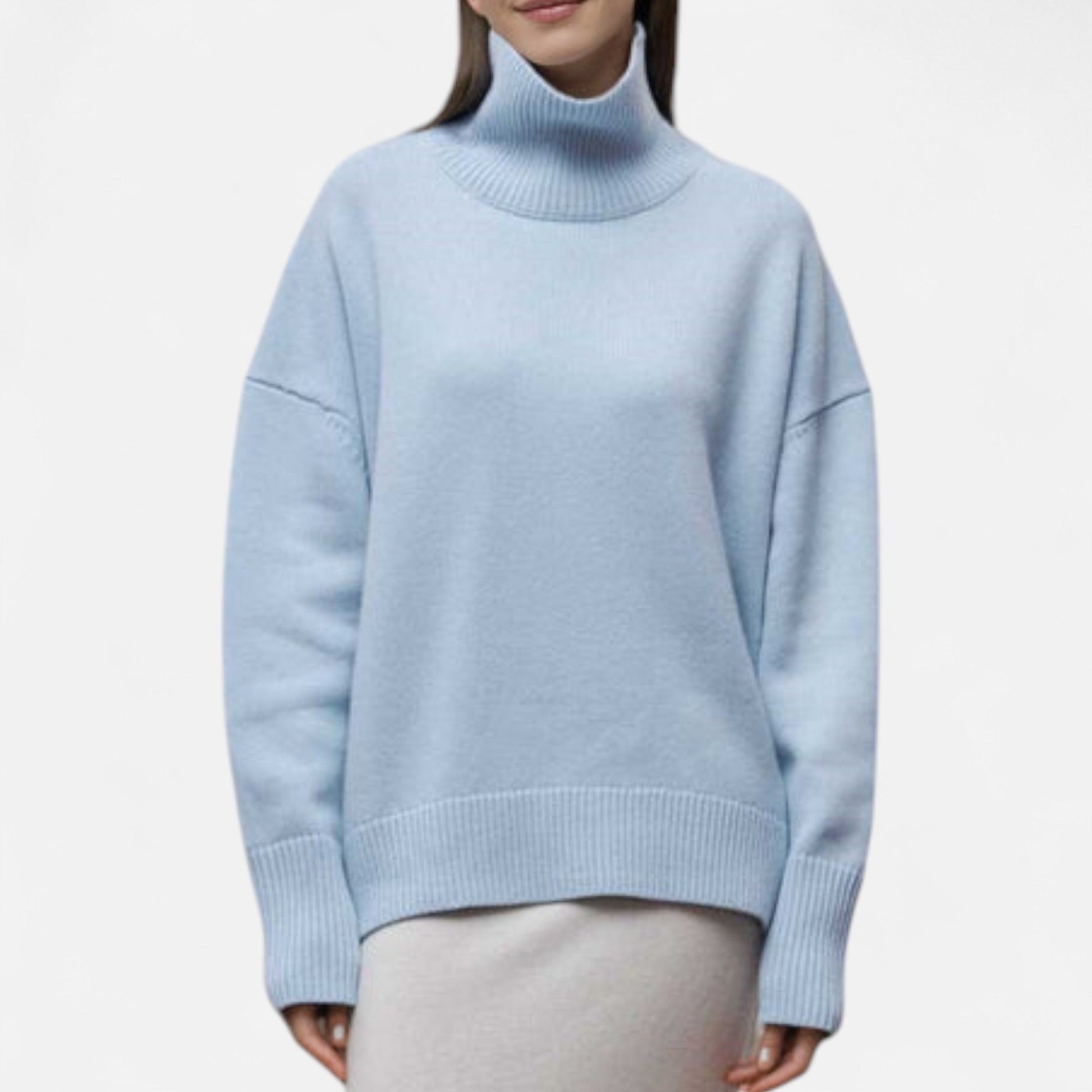 Dorevelle | Chic Women's Oversized Turtleneck Sweater for Cozy Elegance