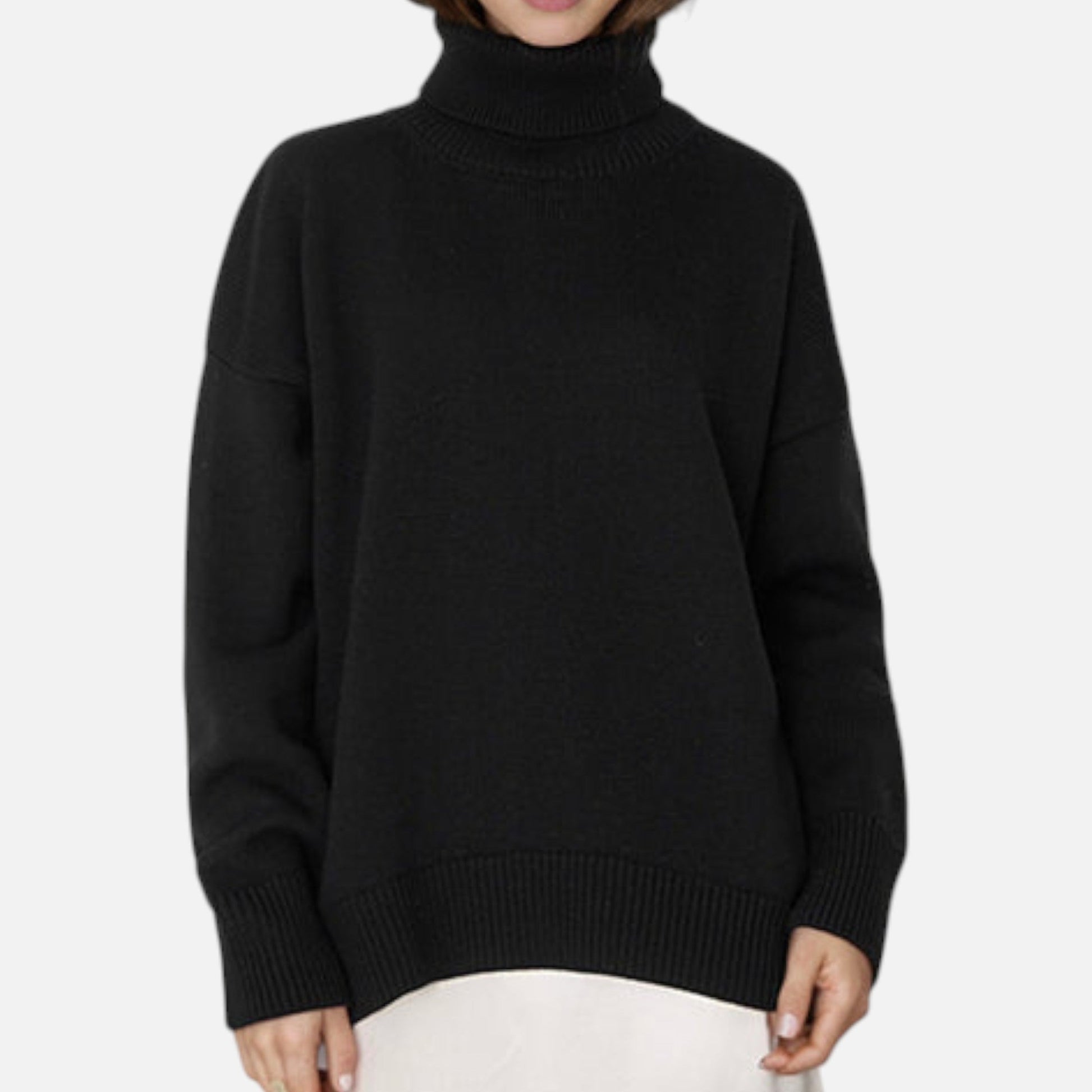 Dorevelle | Chic Women's Oversized Turtleneck Sweater for Cozy Elegance