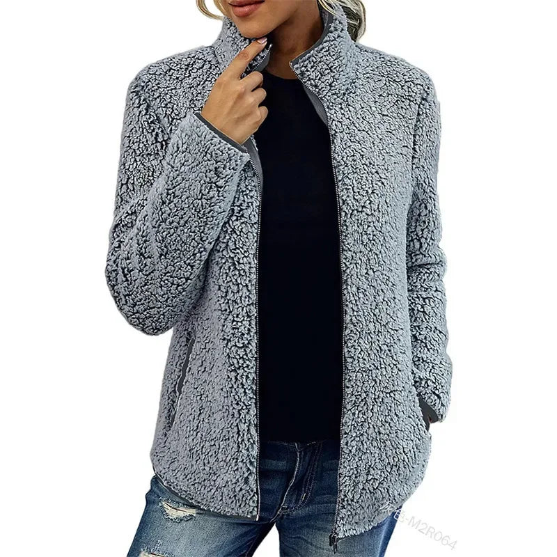 OLIVIA Women's Fleece Jacket for Stylish Wearing Comfort