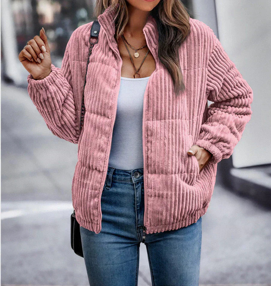 Alice - Elegant Winter Jacket Made of Soft Ripsamt for Stylish Comfort