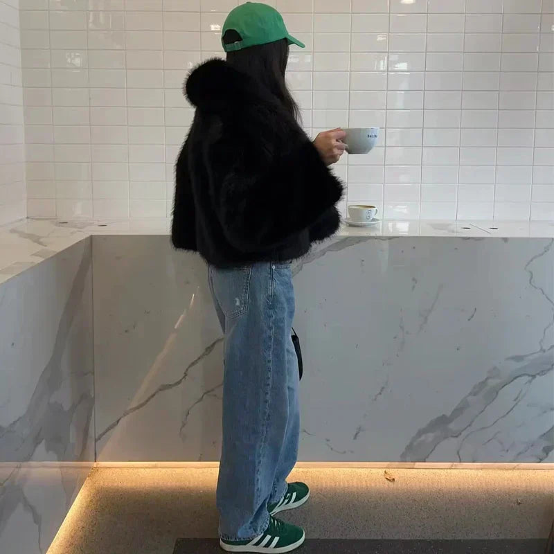 Arabella - Plush Plush Winter Coat for Cozy Comfort