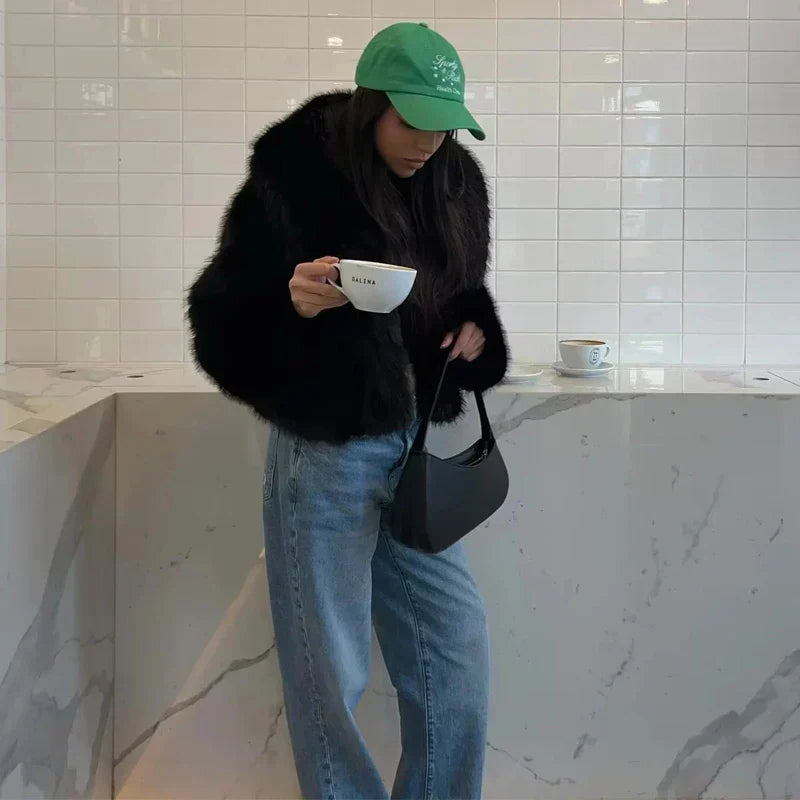 Arabella - Plush Plush Winter Coat for Cozy Comfort