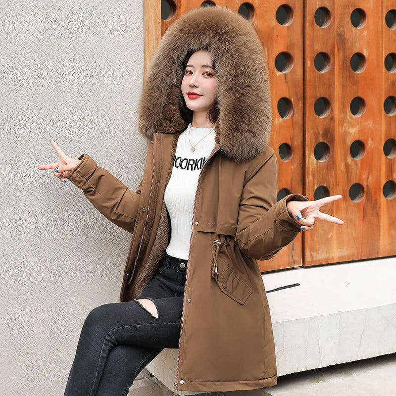 Tilda Winter Jacket with Removable Fur Collar and Hood – Perfect for Stylish Protection in Cold Weather