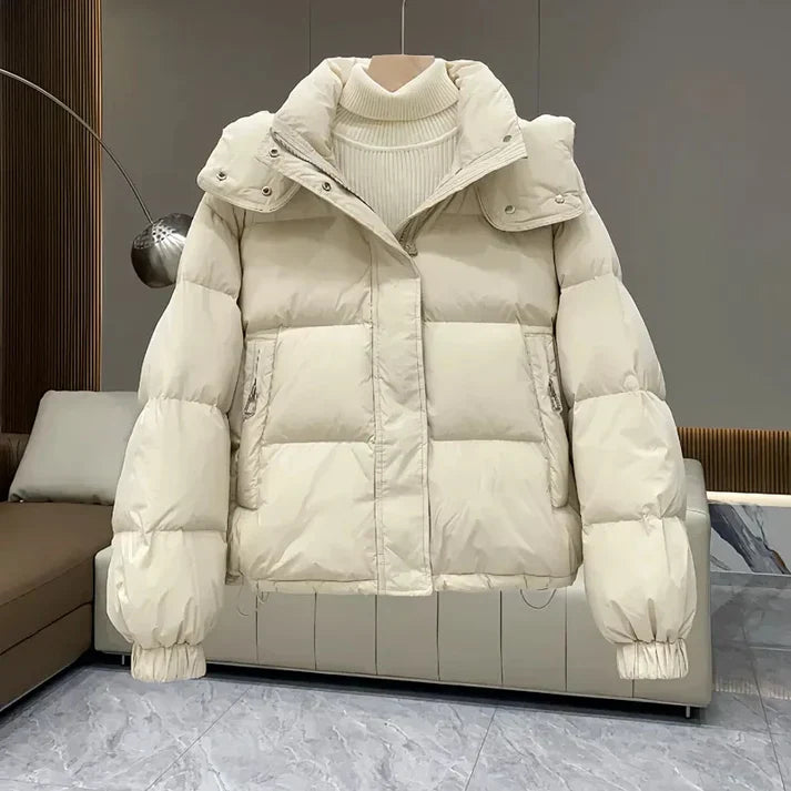 Elegant Warm Coat in Classic Design - Christine