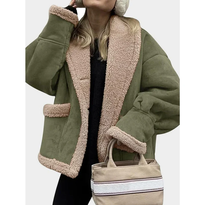 Snaedis Women's Winter Coat with Stylish Collar for Warm & Elegant Winter Looks