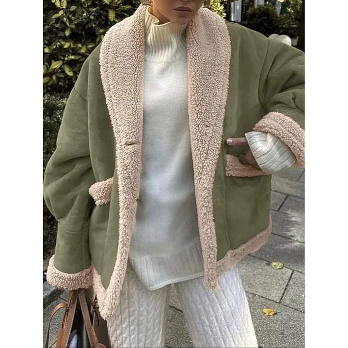 Snaedis Women's Winter Coat with Stylish Collar for Warm & Elegant Winter Looks