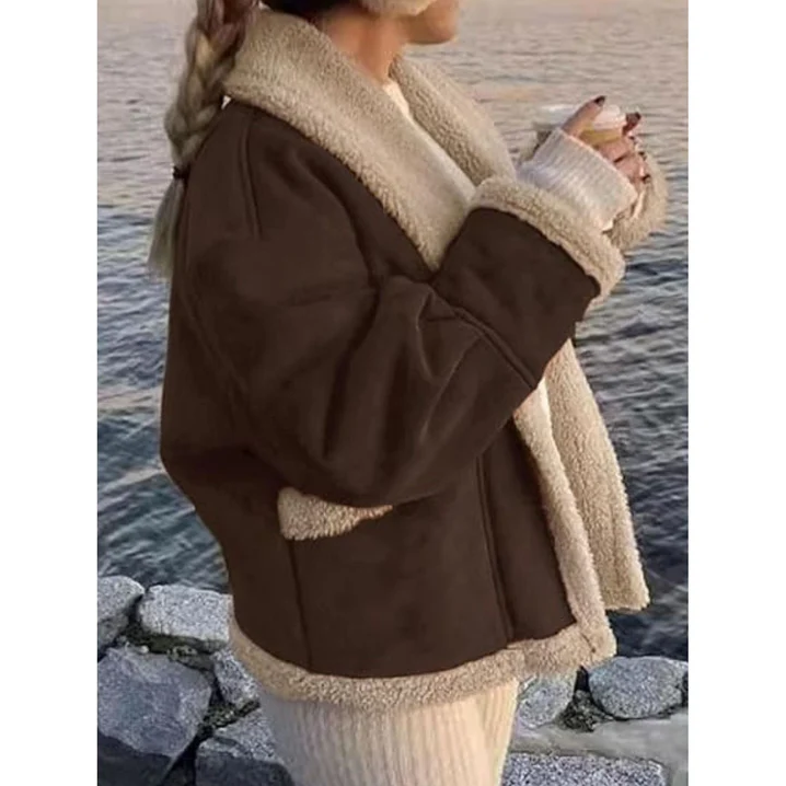 Snaedis Women's Winter Coat with Stylish Collar for Warm & Elegant Winter Looks