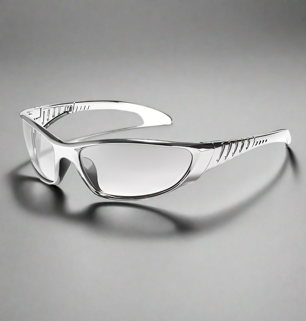 Y2K silver sunglasses