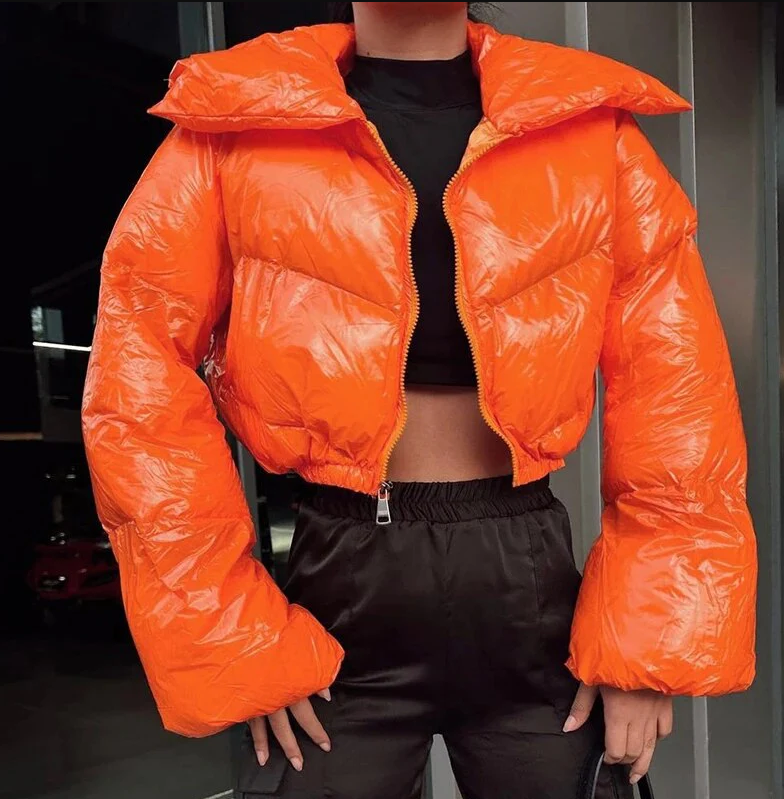 Aoife – Fashionable Short Puffer Jacket with Stylish Quilted Pattern