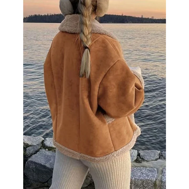 Snaedis Women's Winter Coat with Stylish Collar for Warm & Elegant Winter Looks