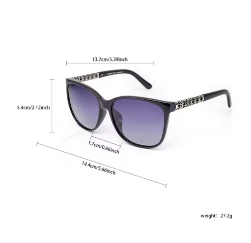 Trendy women's sunglasses - polarized & uv protection with memory frame