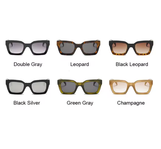 Sleek matte finish cat-eye glasses